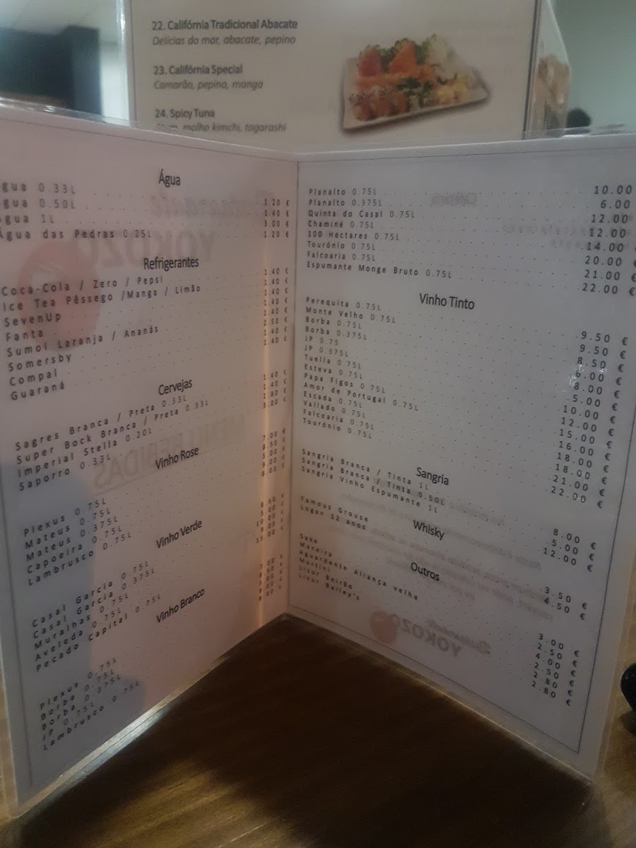 Menu Restaurante Japones - Yokozo Sushi Lounge - Castelo Branco-7