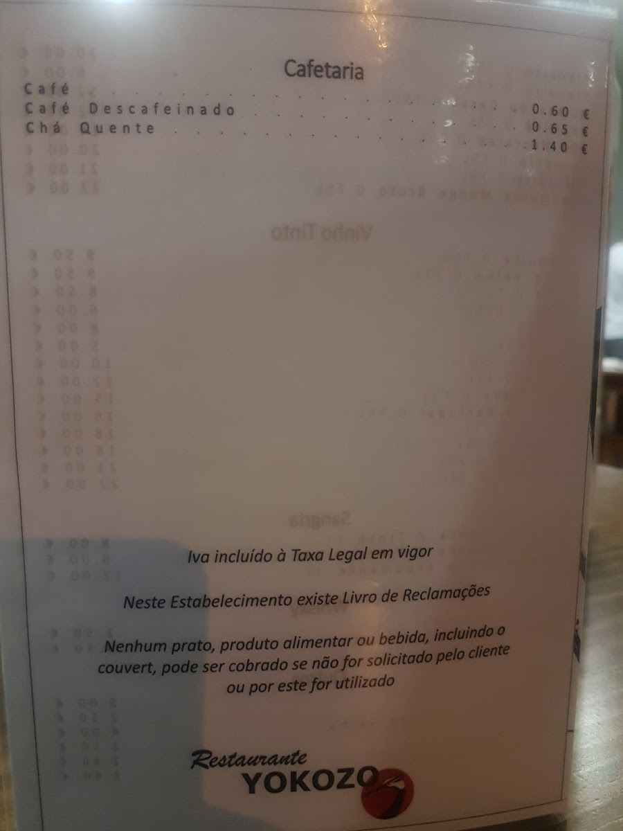 Menu Restaurante Japones - Yokozo Sushi Lounge - Castelo Branco-9